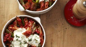 three cheese baked penne