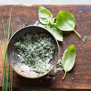 Homemade Flavored Salt Basil Salt Recipe