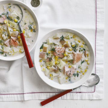 creamy salmon chowder