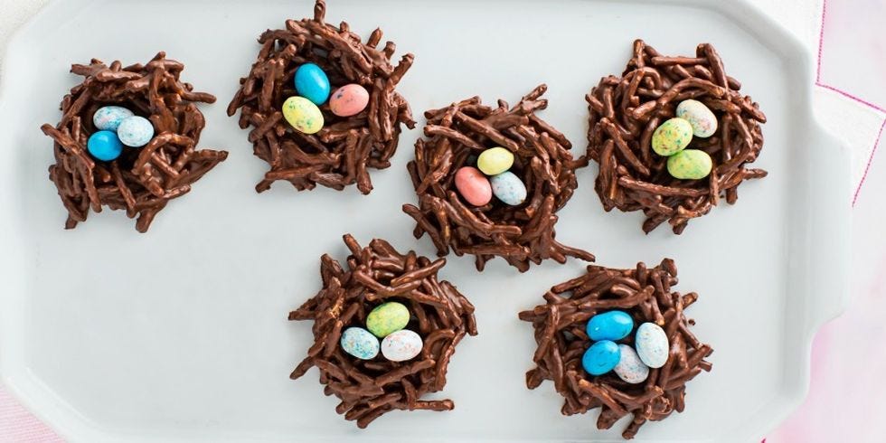 chocolate easter nests recipe