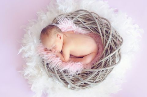 Comfort, Baby sleeping, Sleep, Baby & toddler clothing, Baby, Nap, Straw, Bedtime, Fur, Costume accessory, 