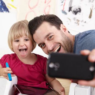 Nose, Mouth, Eye, Happy, Facial expression, Tooth, Toddler, Gadget, Beard, Communication Device, 