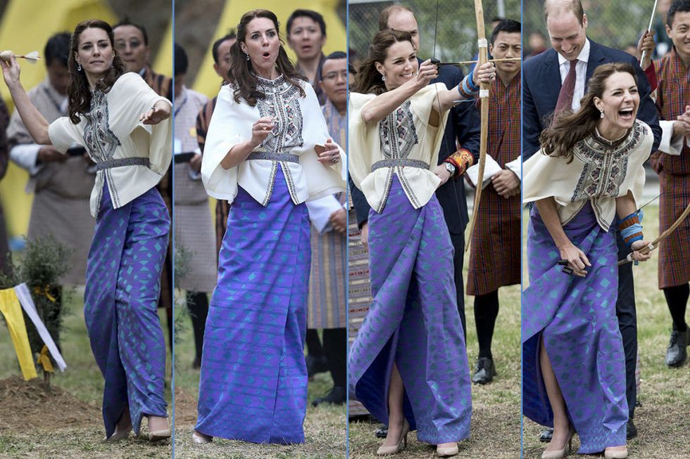 Kate Middleton fa sport in Buthan