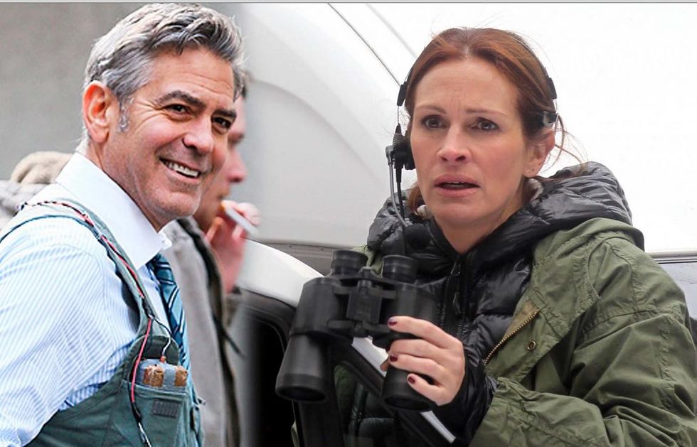 George Clooney e Julia Roberts in Money monsters