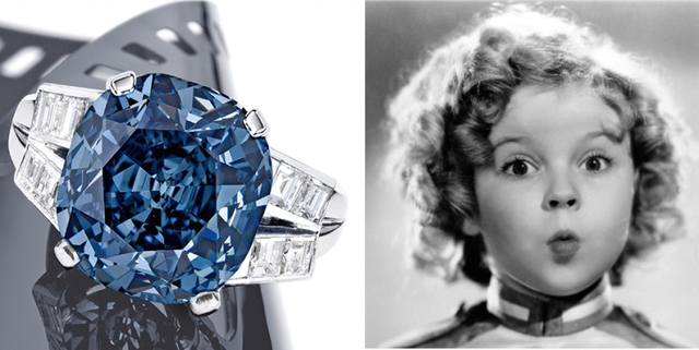 gioielli shirley temple diamante blu