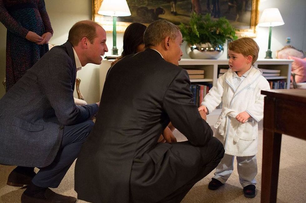<p>The <a href="http://www.goodhousekeeping.com/life/news/a38031/obama-meets-prince-george/" target="_blank">pics of President Obama hanging out with George</a> in his jammies were beyond cute — and highly indicative. "I'm astounded that the press hasn't asked why Charles and Camilla weren't in the mix. It's a big breach of protocol to have the outgoing president not see the next monarch," Andersen points out. "You can't skip over Charles and Camilla. It just can't be done. But the queen arranges everything, so she's sending a message."</p>