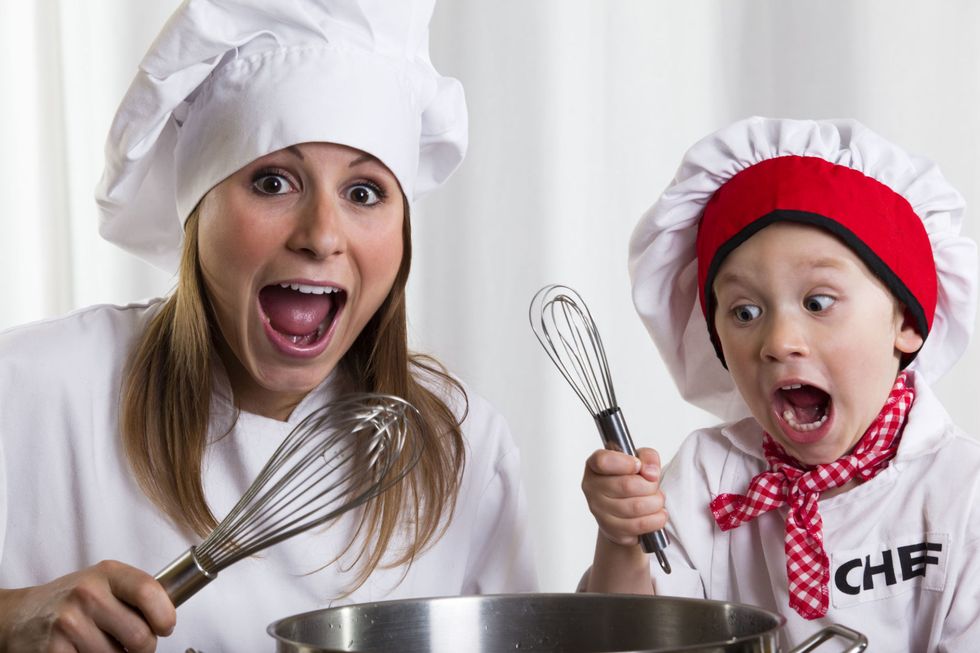 I bambini ci tenevano tanto a farti fare un corso di cucina... anche se non ne hai bisogno