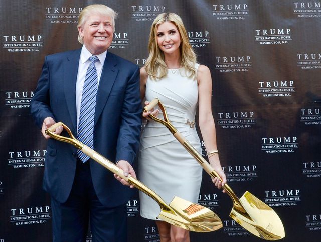 Donald e con la figlia Ivanka Trump