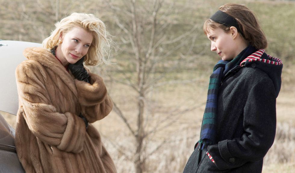 <p>Cate Blanchett and Rooney Mara star as lovers caught in a forbidden affair in the '50s.</p>