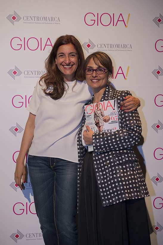 Il direttore di Gioia! con l'autrice di questo articolo, Alessandra Di Pietro.