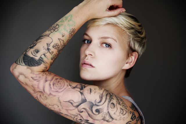 Human, Ear, Arm, Tattoo, Skin, Hairstyle, Shoulder, Elbow, Joint, Wrist, 