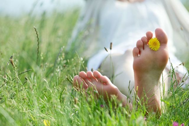 Grass, Finger, People in nature, Petal, Flowering plant, Nail, Spring, Grass family, Meadow, Foot, 