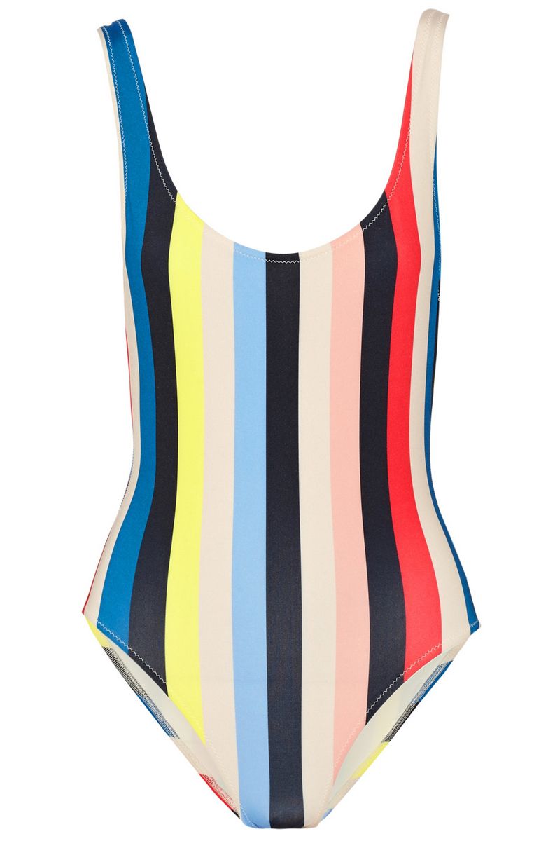 <p><strong>Solid & Striped</strong> swimsuit, $112, <a href="https://www.net-a-porter.com/us/en/product/642361/solid_and_striped/the-anne-marie-striped-swimsuit" target="_blank">netaporter.com</a>. </p>