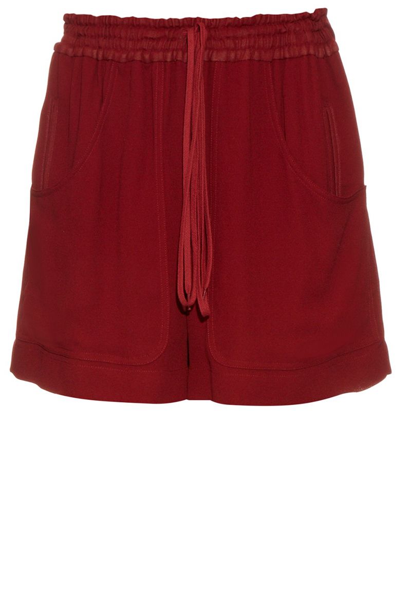 <p><strong>Chloé </strong>shorts, $690, <a href="http://www.matchesfashion.com/us/products/Chlo%C3%A9-Wide-leg-crepe-track-shorts-1047465" target="_blank">matchesfashion.com</a>. </p>