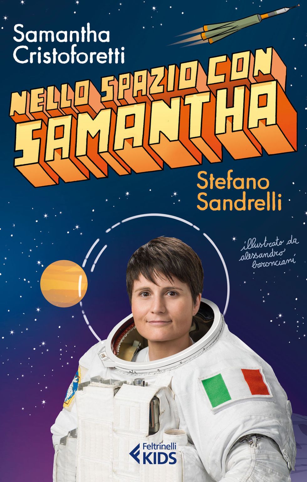 <p>La celebre astronauta racconta in modo semplice, con un linguaggio adatto ai ragazzi, come si è preparata per l'avventura nello spazio e le difficoltà affrontate durante i 199 giorni trascorsi in orbita intorno alla terra. </p><p>Samantha Cristoforetti, Stefano Sandrelli, <em>Nello spazio con Samantha</em>, Feltrinelli, pp. 144, euro 13.</p>