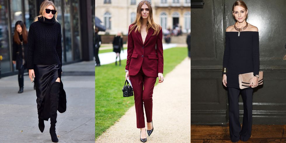 <p>If you have an after-work event on the agenda, plan an outfit that can make the transition easily. An evening top can easily be hidden by a blazer at work, or a slinky skirt can be grounded with a chunky knit and boots. The pantsuit is a power player as well—wear it buttoned up with no blouse underneath to quickly make the move into sultry, nighttime wear. </p>