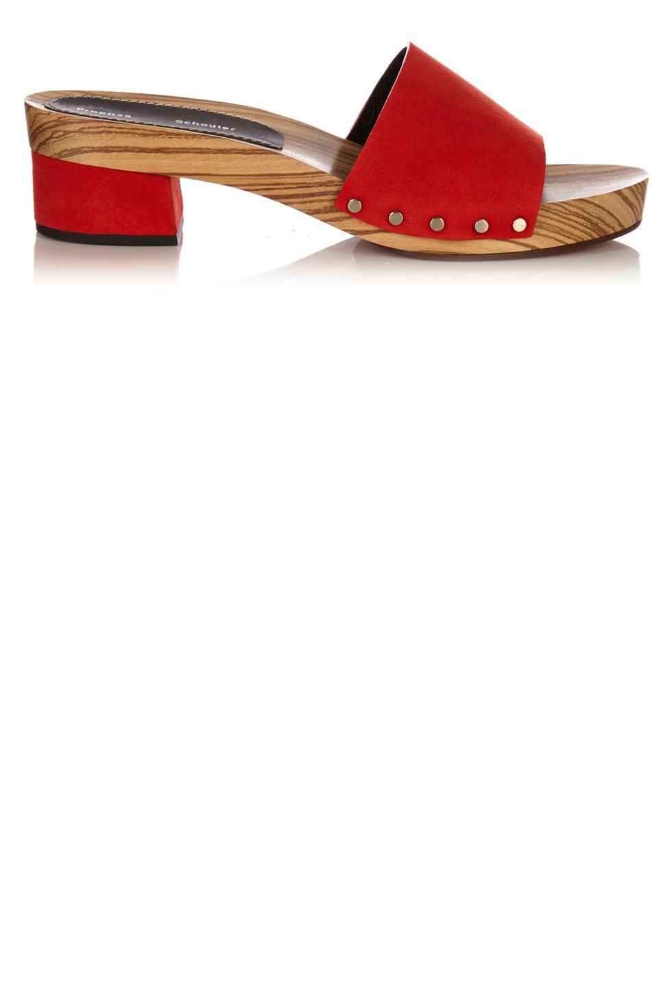 <p><strong>Proenza Schouler</strong> sandal, $377, <a href="http://www.matchesfashion.com/us/products/Proenza-Schouler-Suede-block-heel-clog-slides-1056135" target="_blank">matchesfashion.com</a>. </p>