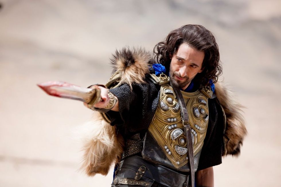 Adrien Brody nei panni di Tiberio in  La battaglia degli imperi – Dragon blade