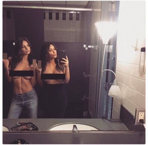 Kim Kardashian instagram selfie hot