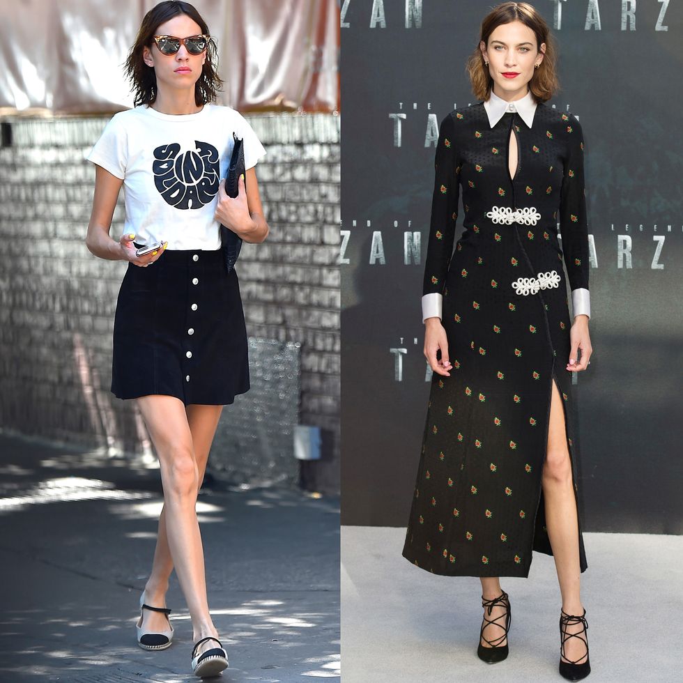<p>Alexa Chung is part Jane Birkin insouciance, part elegant sophisticate—and she's rarely met a white collar she didn't like. </p>