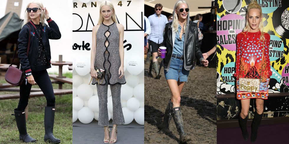 <p>Poppy Delevingne has fun with fashion—mixing bold prints, interesting shapes and wellies with youthful capriciousness. </p>