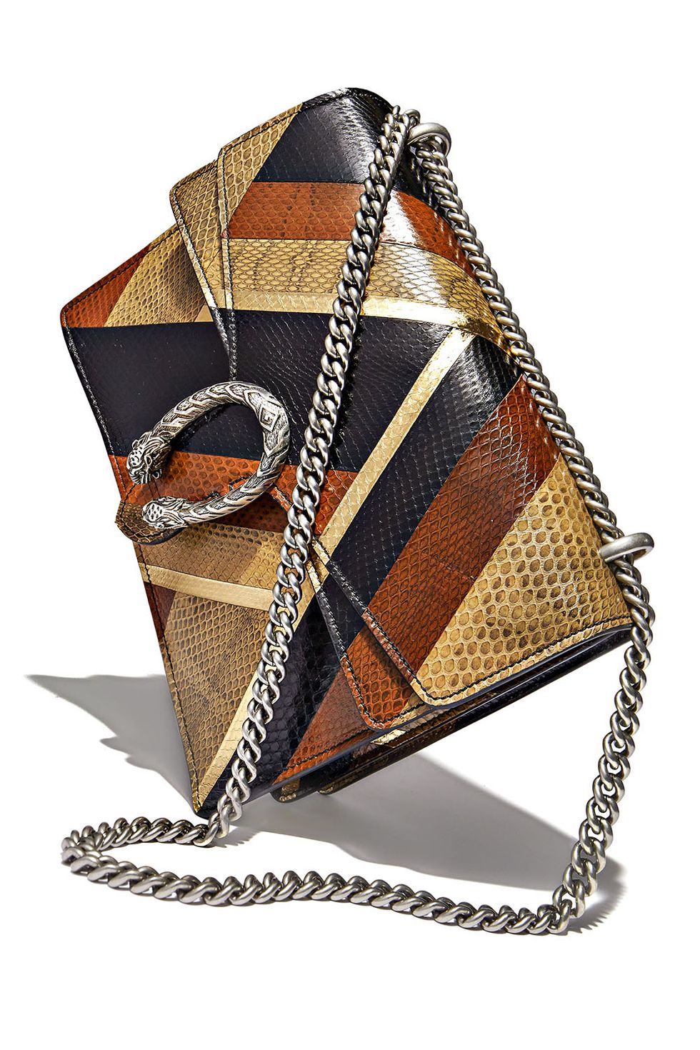 <p><em>Gucci handbag, $5,800, <strong><a href="https://shop.harpersbazaar.com/designers/g/gucci/ayers-watersnake-handbag-7832.html" target="_blank">shopBAZAAR.com</a></strong>. </em></p>