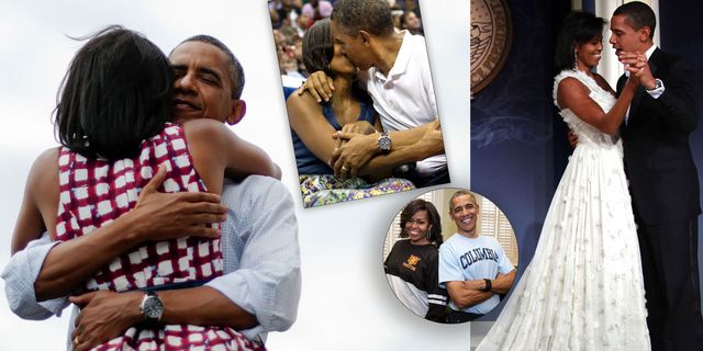 Foto di coppia di Barack e Michelle Obama