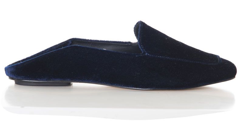 <p><em>Tibi shoes, $385, <a href="http://www.tibi.com/shop/shoes/flats-loafers/cecil-loafers-navy-velvet" target="_blank">tibi.com</a>.</em></p>
