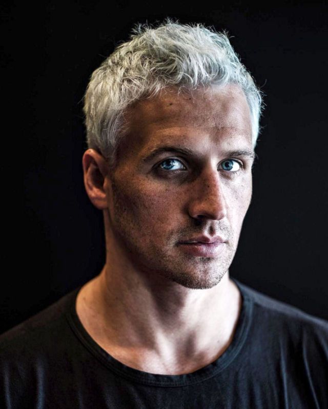 <p>Before heading to Rio, swimmer Lochte shared this snap on <a href="https://www.instagram.com/p/BIis9E1BJvm/?hl=en&taken-by=ryanlochte">Instagram</a> after stopping  in at Akasa Salon in Atlanta to have his hair dyed a distinguished grey. </p>
