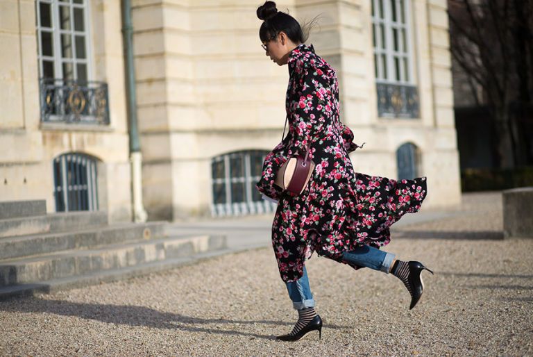 <p>Vetements has brought Victorian vibes into this century with a unique spin, as seen on Susie Lau.</p>