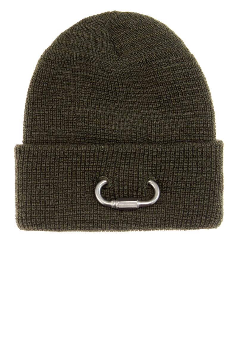 <p><strong>Public School</strong> hat, $90, <a href="http://www.mytheresa.com/en-us/mytheresa-com-exclusive-embellished-wool-beanie-631878.html?catref=category" target="_blank">mytheresa.com</a>. </p>