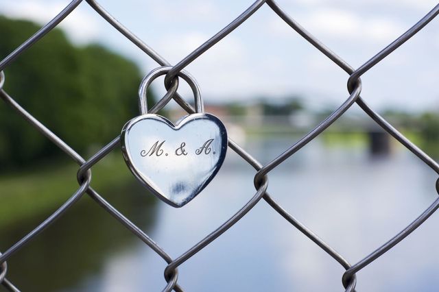 Daytime, Wire fencing, Mesh, Iron, Pattern, Line, Metal, Chain-link fencing, Heart, Love, 