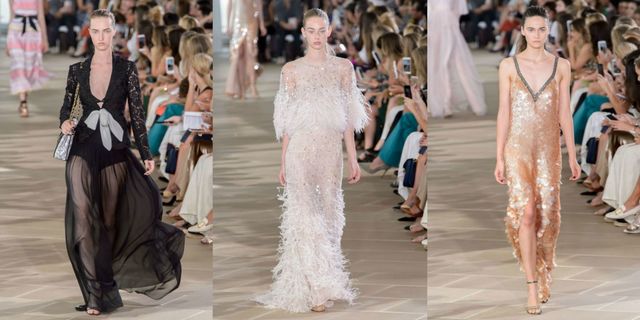 monique lhuillier: la sfilata della collezione primavera estate 2017 alla new york fashion week