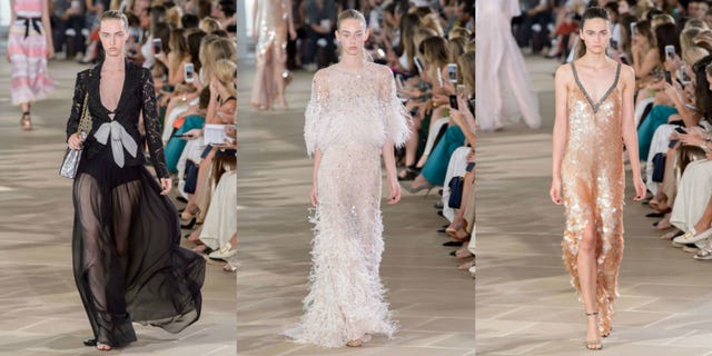 monique lhuillier: la sfilata della collezione primavera estate 2017 alla new york fashion week