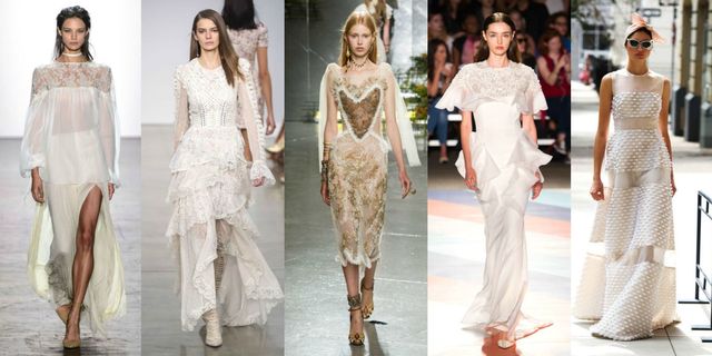 new york fashion week: gli abiti da sposa della primavera 2017