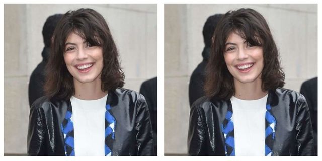Smile, Hairstyle, Collar, Jacket, Happy, Facial expression, Style, Black hair, Fashion, Electric blue, 