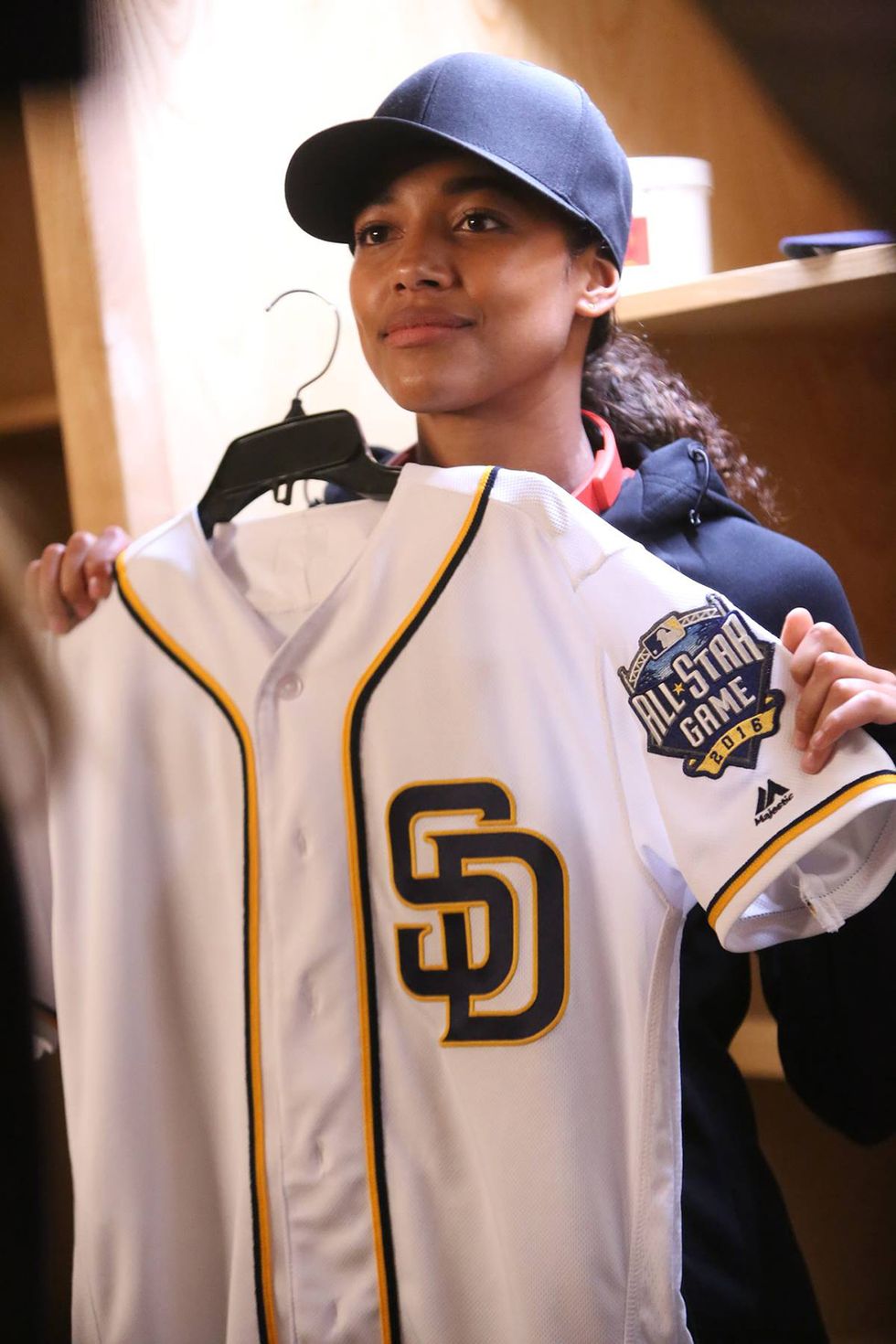 <p>Ginny Baker (Kylie Bunbury) becomes the first woman to play for the MLB when she joins the San Diego Padres.</p><p><em data-redactor-tag="em"><a href="https://www.youtube.com/watch?v=k0wLCGwYZ3g" target="_blank">Pitch</a></em><span class="redactor-invisible-space" data-verified="redactor" data-redactor-tag="span" data-redactor-class="redactor-invisible-space"> airs Thursdays at 9 PM EST on FOX.</span><br></p>