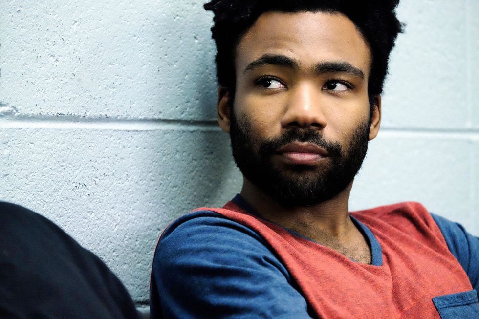 <p>Created by and starring Donald Glover,&nbsp;<em data-verified="redactor" data-redactor-tag="em">Atlanta</em><span class="redactor-invisible-space" data-verified="redactor" data-redactor-tag="span" data-redactor-class="redactor-invisible-space"> tells the story of&nbsp;Earn (Glover), an Ivy League dropout attempting to launch his cousin&nbsp;(Brian Tyree Henry<span class="redactor-invisible-space" data-verified="redactor" data-redactor-tag="span" data-redactor-class="redactor-invisible-space">)</span>&nbsp;into rap stardom.</span></p><p><span class="redactor-invisible-space" data-verified="redactor" data-redactor-tag="span" data-redactor-class="redactor-invisible-space"><em data-verified="redactor" data-redactor-tag="em"><a href="https://youtu.be/N-KdOvyZlQo" target="_blank">Atlanta</a>&nbsp;</em><span class="redactor-invisible-space" data-verified="redactor" data-redactor-tag="span" data-redactor-class="redactor-invisible-space">airs Tuesdays at 10 PM EST on FX.</span><br></span></p>