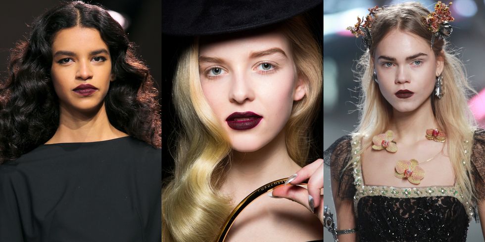 <p>It's the classic fall lipstick for good reason: a blackened plum or berry shade is not as severe as black or as prim as red. It's edgier, a little sexy, and the easiest beauty upgrade you can make for fall. We even saw three times&nbsp;on the fall runways at Zac Posen, Charlotte Olympia, and Rodarte. Bite Beauty Amuse Bouche Lipstick in Rouge Berry has the color payoff you want in a formula that's both creamy and moisturizing.</p><p><em data-redactor-tag="em" data-verified="redactor">Bite Beauty Amuse Bouche Lipstick in Rouge Berry</em><span class="redactor-invisible-space" data-verified="redactor" data-redactor-tag="span" data-redactor-class="redactor-invisible-space"><em data-redactor-tag="em" data-verified="redactor">, $26, </em><a href="http://www.sephora.com/amuse-bouche-lipstick-rouge-berry-P410166?skuId=1833441&amp;icid2=bite_lp_whatsnew_carousel_us:p410166"><em data-redactor-tag="em" data-verified="redactor">sephora.com</em></a></span></p>