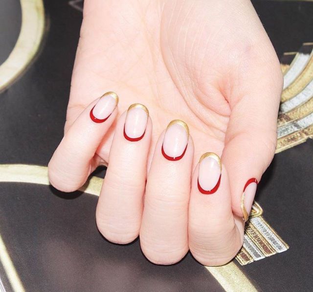 <p>We love these subtle hints of red and gold on an otherwise nude nail.</p><p><a href="https://www.instagram.com/jinsoonchoi/?hl=en" target="_blank" data-tracking-id="recirc-text-link"><em data-redactor-tag="em" data-verified="redactor">@jinsoonchoi</em></a></p>
