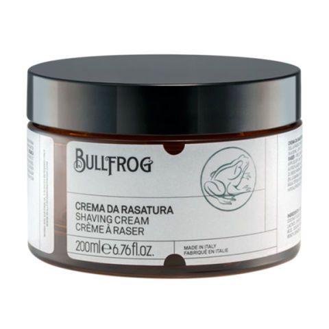 <p>Crema da rasatura, <strong data-redactor-tag="strong">Bullfrog</strong> (€20).<br></p>