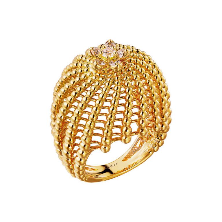 <p>Un gioiello importante come l'<strong>anello d'oro giallo e diamanti</strong>, Collezione Cactus de <strong>Cartier</strong><strong></strong></p>