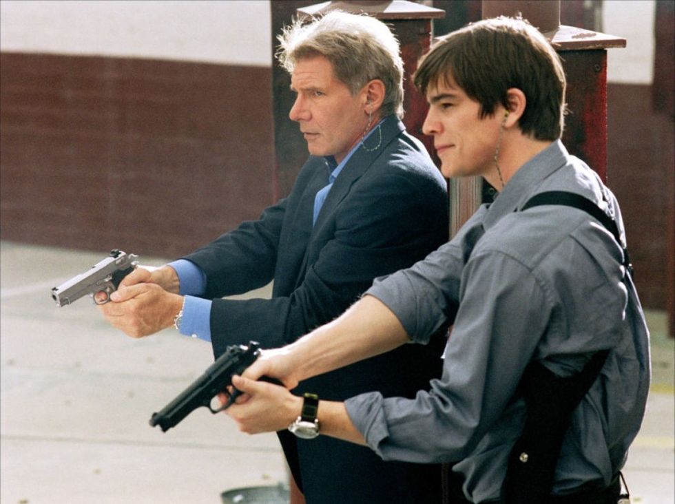 <p>With a legend like Harrison and a dreamboat like Josh Harnett coming together in an action-filled drama, you would hope the two would become best buds, but that wasn't the case in <em>Hollywood Homicide</em>. Ford and Hartnett apparently <a href="https://uk.movies.yahoo.com/blogs/movie-editors/harrison-ford-70-best-rows-111936879.html" target="_blank">fought through the entirety of filming</a>, Ford calling Hartnett a "punk", while Harnett struck back and called Ford an "old fart." Hartnett later admitted that the two would barely make eye contact with each other on set. </p>