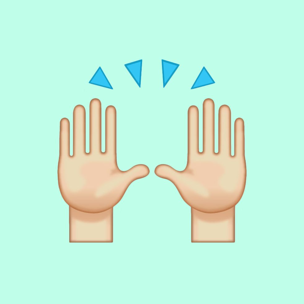 Finger, Thumb, Aqua, Wrist, Gesture, Collaboration, Sharing, Azure, Electric blue, Sign language, 