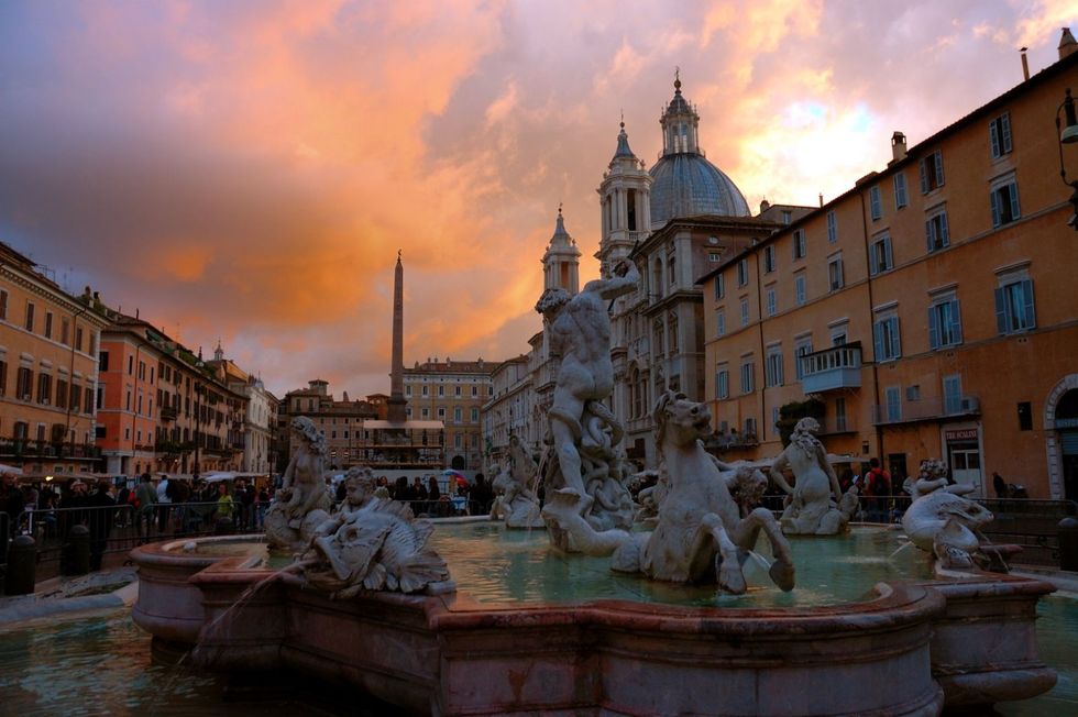 Dove andare in vacanza in Italia in autunno: Piazza Navona a Roma.