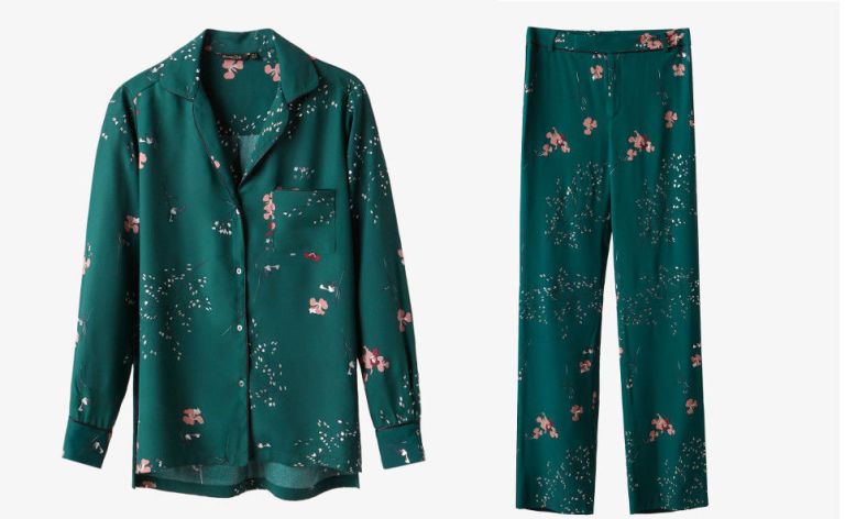 Ecco un regalo di Natale trendy, il pigiama di Massimo Dutti
