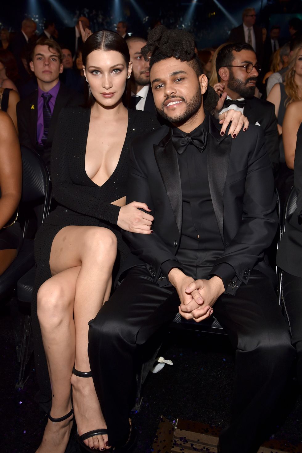 <p>Hadid and The Weeknd quickly rose as the It supermodel-musician couple of the moment when they began dating back in 2015. The model starred in his music video for "In The Night" and the couple attended several award shows arm-in-arm throughout their relationship. But just two weeks ago, it was announced that the young <a href="http://www.harpersbazaar.com/celebrity/latest/news/a18792/bella-hadid-and-the-weeknd-break-up/" target="_blank" data-tracking-id="recirc-text-link">couple called it quits</a> amicably, citing busy work schedules. Later this month, they'll cross paths again at the Victoria's Secret Fashion show, where Hadid will be walking for the first time and The Weeknd will be performing for the second year in a row. </p>