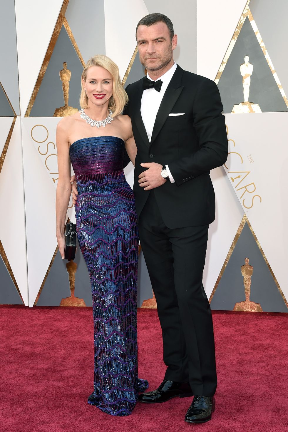 <p>After 11 years together, the Hollywood couple <a href="http://www.harpersbazaar.com/celebrity/latest/a17875/liev-schreiber-naomi-watts-separating/" target="_blank" data-tracking-id="recirc-text-link">announced</a> they decided to separate. A joint statement read, "Over the past few months we've come to the conclusion that the best way forward for us as a family is to separate as a couple. It is with great love, respect, and friendship in our hearts that we look forward to raising our children together and exploring this new phase of our relationship." Watts and Schreiber never married but share two children: <span>Alexander, 9, and Samuel, 7.</span></p>