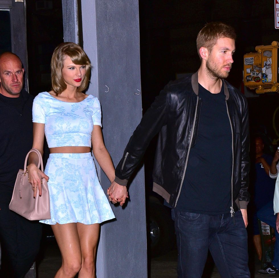 <p>In another drama-filled breakup, Swift and Harris <a href="http://www.harpersbazaar.com/celebrity/latest/a15926/calvin-harris-on-taylor-swift-split/" target="_blank" data-tracking-id="recirc-text-link">announced their breakup</a> after dating for over a year. While at first things seemed amicable (Harris even tweeted that he still had "love and respect" for Swift), it quickly escalated when Swift jumped into a whirlwind relationship with Tom Hiddleston just weeks later. Upon <a href="http://www.harpersbazaar.com/celebrity/latest/a16171/calvin-harris-fiercely-ignores-questions-about-taylor-swift-tom-hiddleston-a-day-after-news-breaks-theyre-dating/" target="_blank" data-tracking-id="recirc-text-link">seeing photos of Swift and Hiddleston together</a>, Harris deleted his tweet and every trace of Taylor from his social accounts. Then, more drama ensued when Taylor Swift <a href="http://www.harpersbazaar.com/culture/art-books-music/a16642/taylor-swift-calvin-harris-this-is-what-you-came-for-credit-writing/" target="_blank" data-tracking-id="recirc-text-link">revealed</a> that she was the one who wrote Harris's hit song featuring Rihanna, "This Is What You Came For." <a href="http://www.harpersbazaar.com/culture/art-books-music/a16642/taylor-swift-calvin-harris-this-is-what-you-came-for-credit-writing/" target="_blank" data-tracking-id="recirc-text-link">Sources revealed</a> that some drama with the song was the real reason behind the couple's split, but neither Harris nor Swift addressed those rumors. </p>