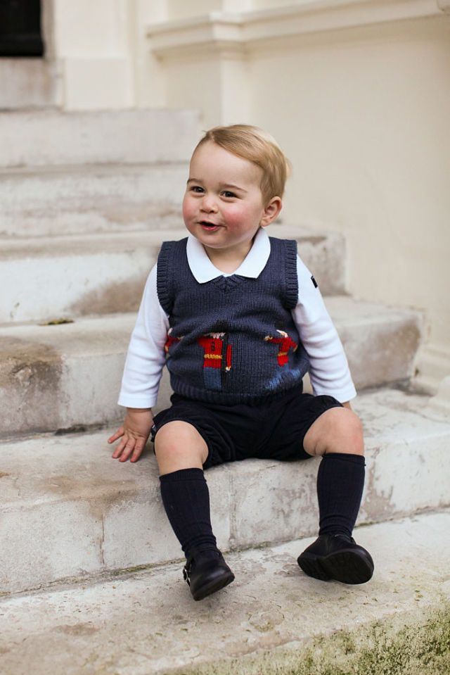 <p>This adorable photo of Prince George in an even cuter Christmas-themed vest was taken by Kate!</p>